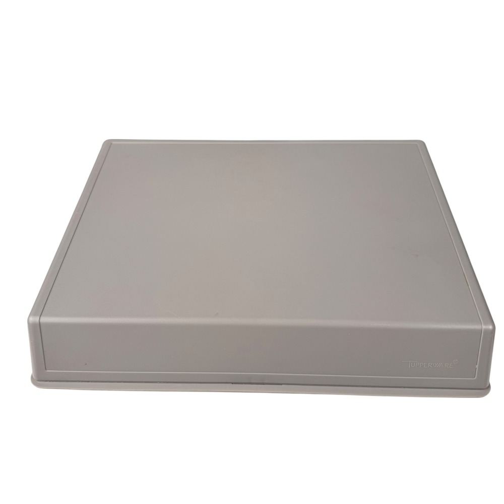 Vintage Tupperware Tan Briefcase Document Storage Box 1558-2 Made in USA 12x9.5